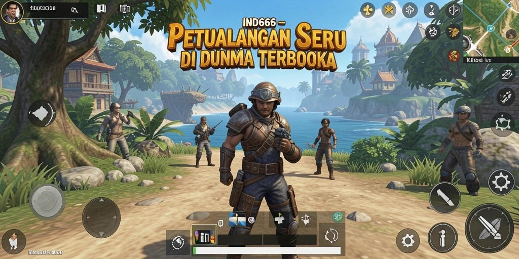 Screenshot menampilkan petualangan seru di dunia terbuka IND666.