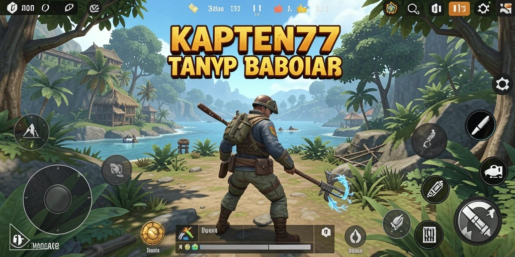Screenshot gameplay KAPTEN77 menampilkan aksi penjelajahan di dunia terbuka.