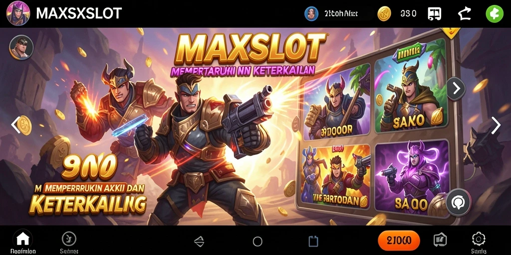 Tampilan gameplay seru MAXSLOT dengan aksi penuh tantangan.