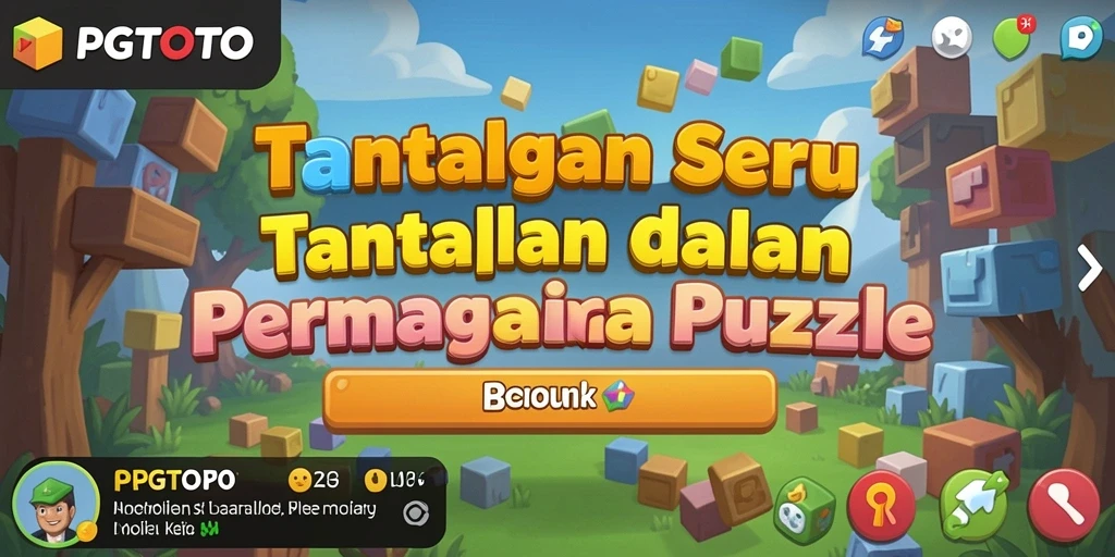 Tampilan gameplay menyenangkan dalam PGTOTO dengan berbagai tantangan puzzle.