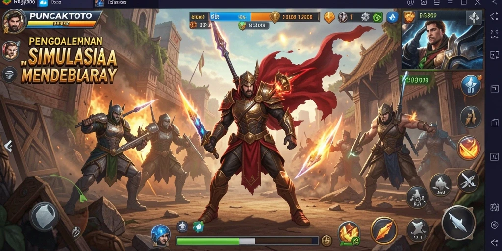 Tampilan gameplay PUNCAKTOTO yang penuh tantangan dan keseruan.
