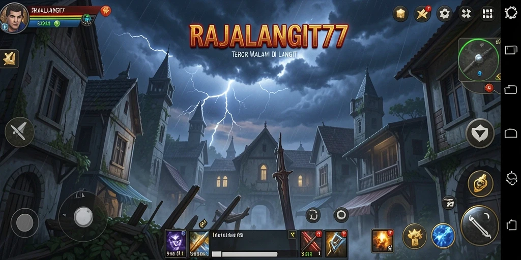 Gameplay RAJALANGIT77 yang menyeramkan dan menakutkan.