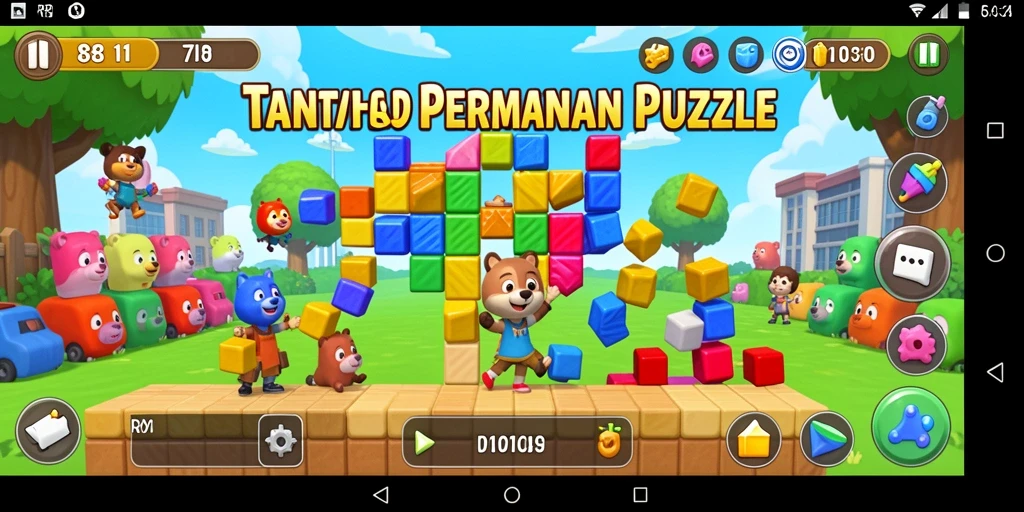Tampilan game RP8 yang menantang dan penuh warna.