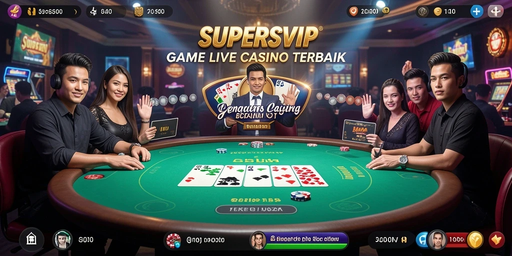 Gameplay seru Live Casino dengan dealer langsung di SUPERSVIP.