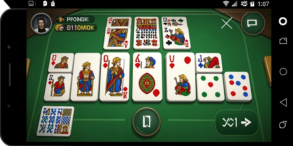 Screenshot gameplay V07 menampilkan aksi mendebarkan di papan Domino.