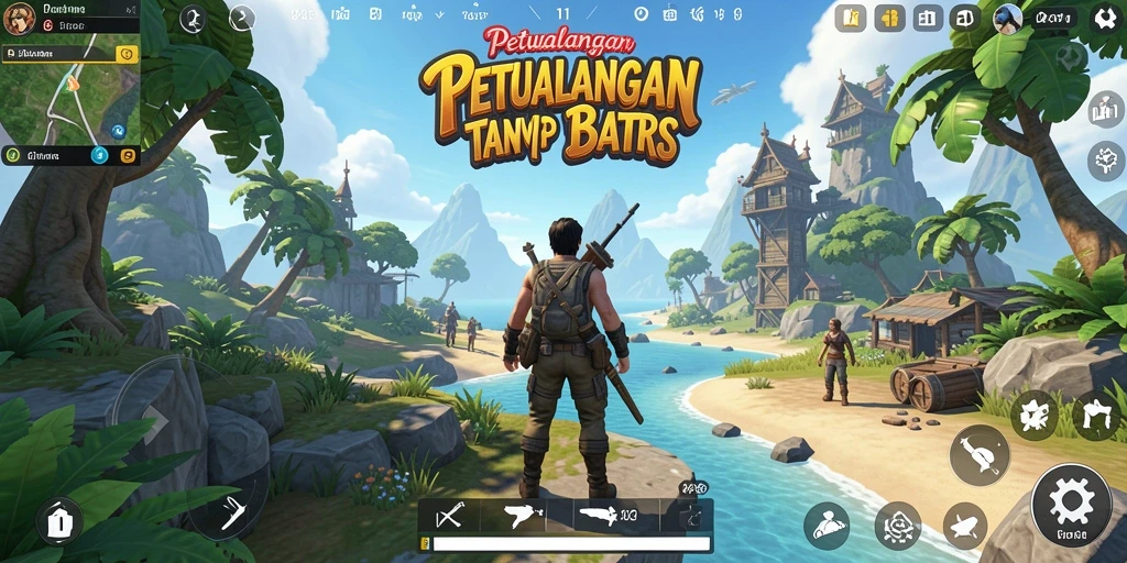Tangkapan layar V21 menampilkan kebebasan menjelajahi alam yang indah.