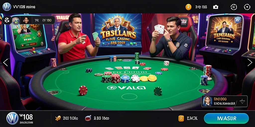Gameplay live casino yang menarik di VW108, penuh interaksi dan keseruan.