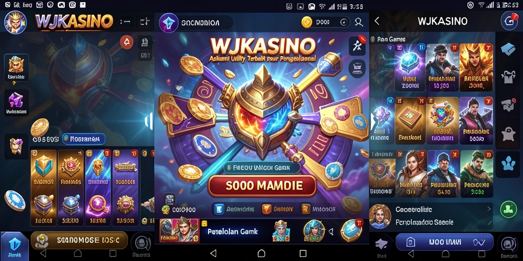Screenshot utama WJKASINO menampilkan fitur pengelolaan game yang efisien.