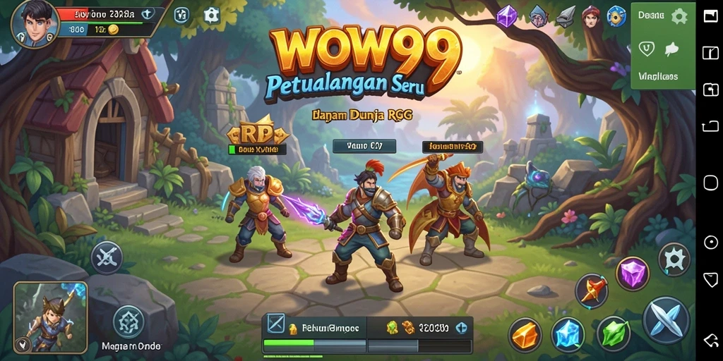 Tampilan gameplay WOW99 yang menakjubkan dengan petualangan RPG yang mengasyikkan.